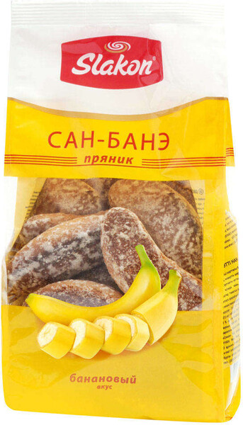 Пряник Slakon Сан-Банэ с банановым вкусом, 450 г