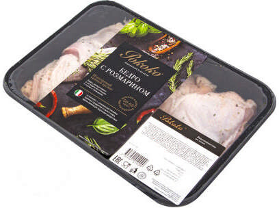 БЕДРО КУРИНОЕ РОКОКО ОХЛ С РОЗМАРИНОМ КГ КОНТЕЙНЕР ВЕС ПРОДО ПТИЦЕФАБРИКА КАЛУЖСКАЯ РОССИЯ