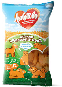 Крекер Витаминный Любятово молочно-ванильный вкус, 300 г