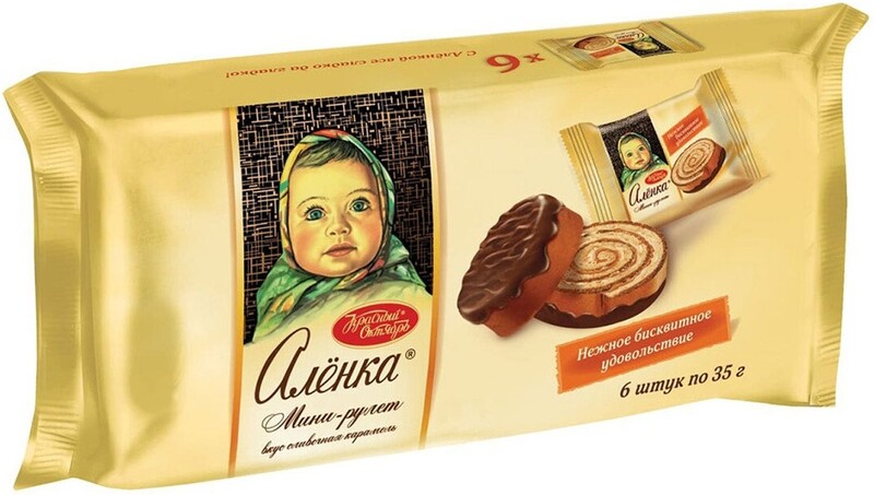 Мини-рулеты «Алёнка» бисквитные с молочным шоколадом, 200 г