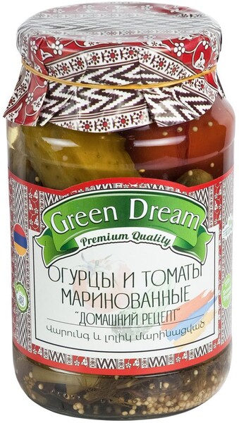 Огурец и томаты маринованные Green Dream 