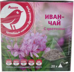 Чай травяной АШАН иван-чай в пакетиках, 20х4 г