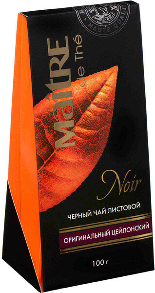 Чай Maitre de The Noir черный листовой 100 г