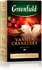Чай Greenfield Vanilla Cranberry черный листовой 100 г