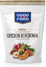 Смесь Good Food Жареные орехи и изюм 130 гр.