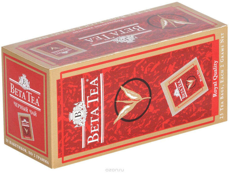 Чай черный Beta Tea Royal Quality в пакетиках, 25х2 г