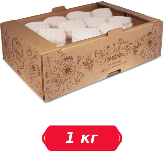 Зефир ванильный (коробка 1 кг)