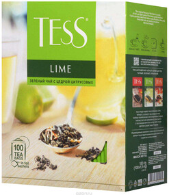 Чай Tess Lime зеленый 100 пакетиков по 1.5 г