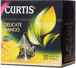 Чай Curtis Delicate Mango зеленый листовой 20 пирамидок по 1.8 г