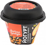 Йогурт «Молочная культура» с персиком и манго с гранолой с изюмом 2,7%-3,5%, 215 г