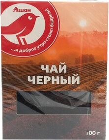 Чай черный АШАН листовой, 100 г