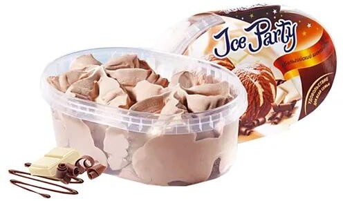 Мороженое, бельгийский шоколад, лоток, IceParty, Колибри, 450 гр., ПЭТ