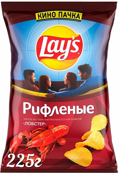 Картофельные чипсы Lay's Лобстер 225г ДСП
