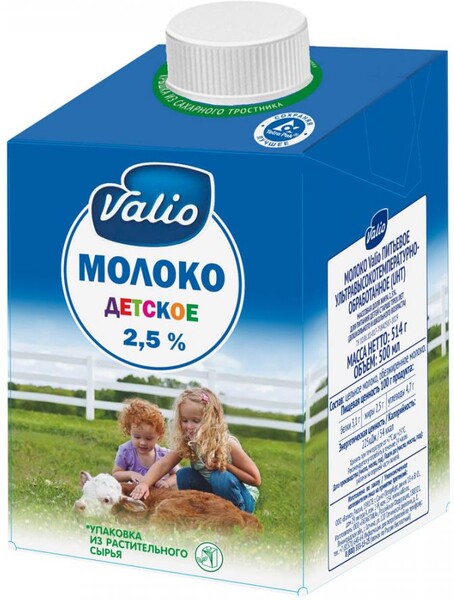 БЗМЖ Молоко утп Valio детское 2,5% 500 мл