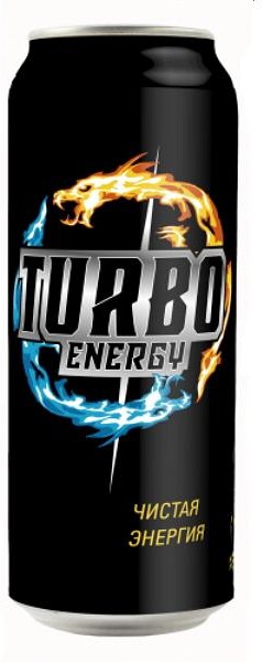 Энергетический напиток газированный Turbo Energy Яркая Энергия, 450 мл., ж/б