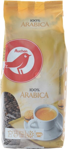Кофе в зернах АШАН Arabica, 1 кг