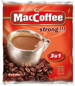 Кофе 3 в 1, MacCoffee Крепкий, 500 гр., пластиковый пакет 25 шт