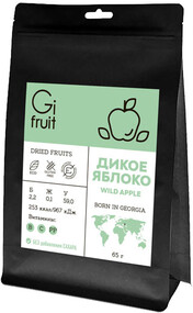 Фрукты сушеные Gifruit Дикое яблоко, 65 г