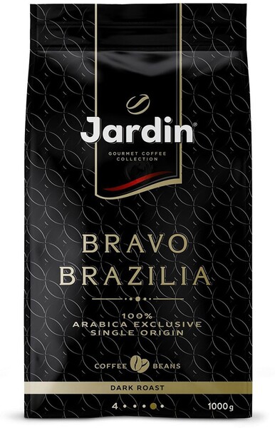 Кофе Jardin Bravo Brazilia в зернах 1 кг