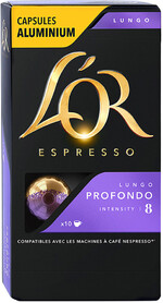 Капсулы L’or Espresso Lungo Profondo Intensity 8 10 штук по 5.2 г