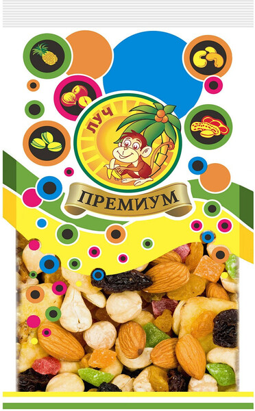 Орехи, орехово-фруктовая смесь АССОРТИ ПРЕМИУМ 350гр.
