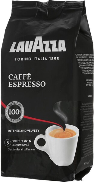 Кофе Lavazza Espresso натуральный в зернах 500г