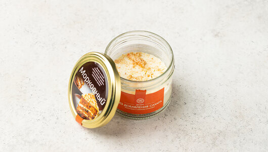 Десерт в банке «Морковный», кафе