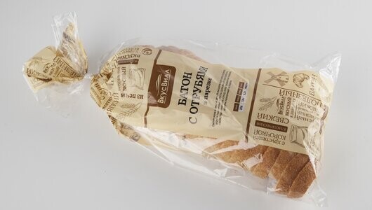 Батон с отрубями, нарезка