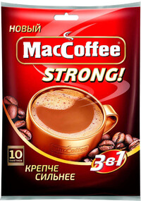 Напиток MacCoffee Original кофейный порционный растворимый 3 в 1 100 пакетиков по 20 г