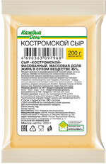 Сыр полутвердый «Каждый день» Костромской 45%, 200 г