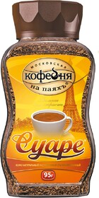 Кофе Московская кофейня на паяхъ Суаре натуральный растворимый сублимированный 95г