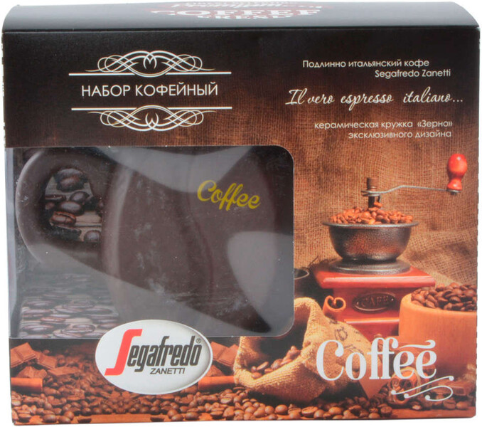 Набор кофе Segafredo Buono молотый 250 г + керамическая кружка 340 мл
