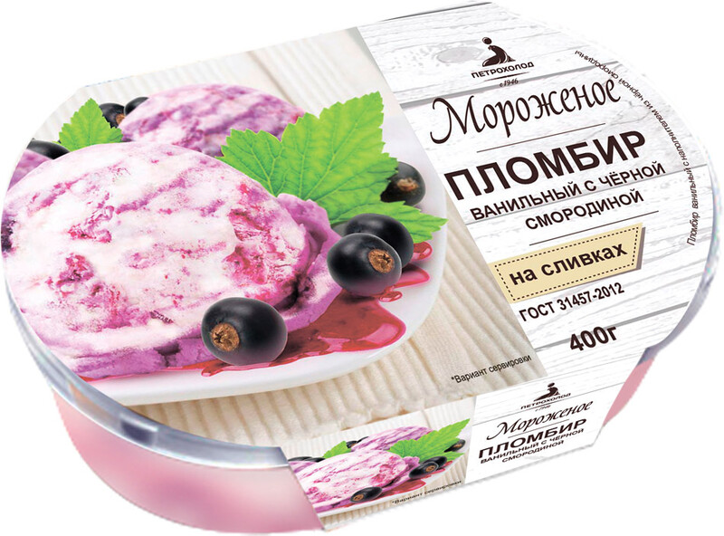 Мороженое «Петрохолод» черная смородина, 400 г