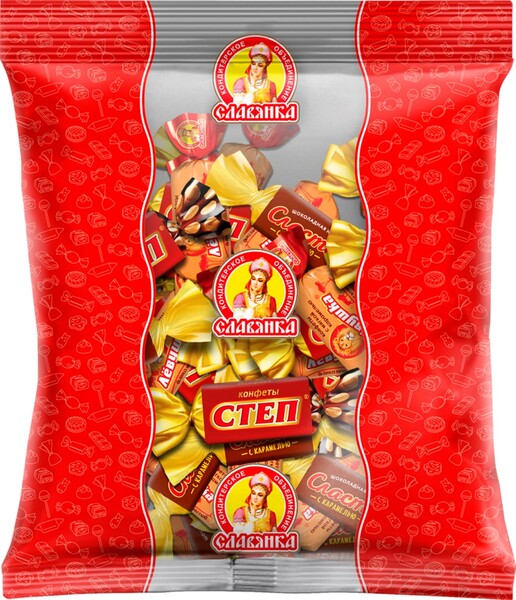 Конфеты ЗОЛОТОЙ СТЕП Mix-пакеты Золотой Степ,Лёвушка,Сласть шокол нуга с карамель 499г