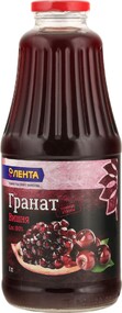 Сок ЛЕНТА Гранат и вишня восстановленный, 1л Россия, 1 L