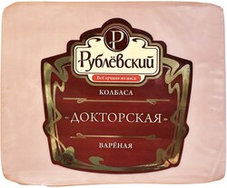 Колбаса вареная РУБЛЕВСКИЕ КОЛБАСЫ Докторская, категория А, 400г Россия, 400 г