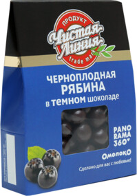 Черноплодная рябина в темном шоколаде, 100г