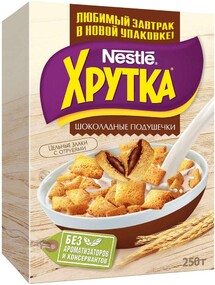 Подушечки Nestle Хрутка шоколадные 250 г