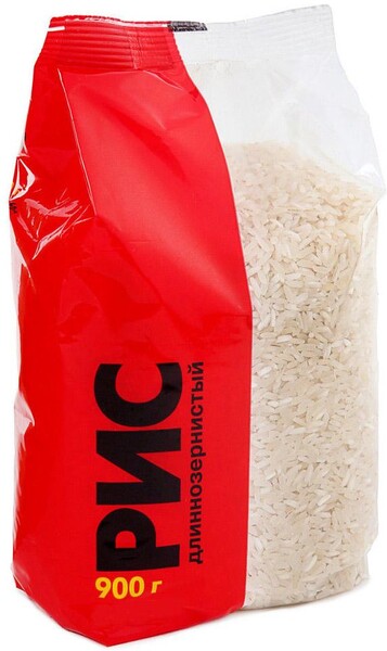 Рис длиннозерный, Надежда, 900 гр., флоу-пак