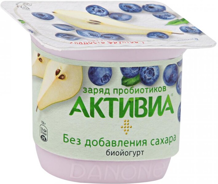 Биойогурт АктиБио Груша черника 2.9% 130 г