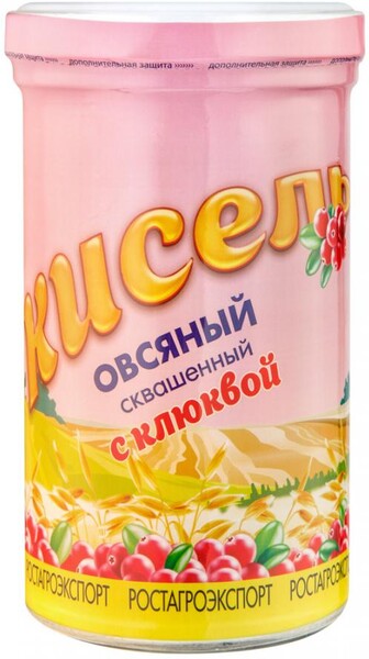 Кисель овсяный РостАгроЭкспорт сквашенный с клюквой 230 г