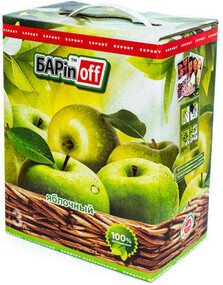 Напиток яблочный Barinoff сокосодержащий, 3 л