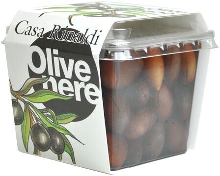 Оливки Сasa Rinaldi Каламата с косточкой, 350 гр., пластик