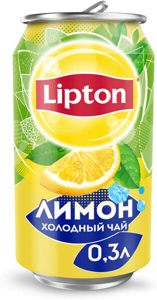 Холодный чай Lipton Лимон 0,33 л.