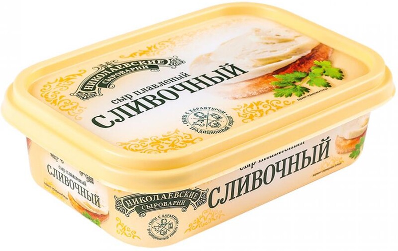 Сыр плавленый Николаевские сыроварни сливочный 200 г