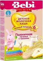 БЗМЖ Каша пшеничная молочная Bebi печенье/груша с 6мес 200г