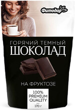 Горячий шоколад тёмный Фитодар на фруктозе, 170 г