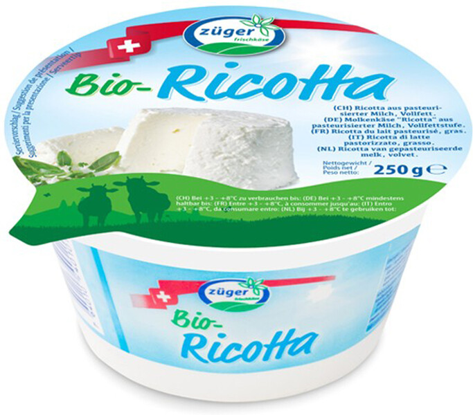 Сыр Zuger Рикотта с буйволиным молоком 40% 250 г