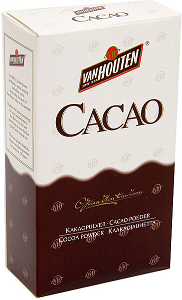 Van Houten Какао порошок. 100 % Премиальный Какао 125 грамм