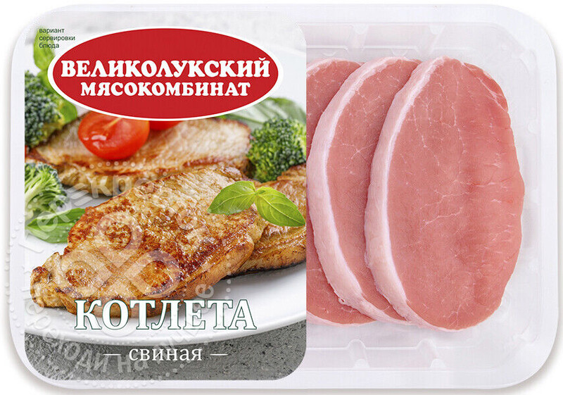 Котлета свиная Великолукский МК натуральная 400г